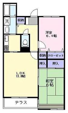 グランディア・デラマージュ(2LDK/4階)の間取り写真