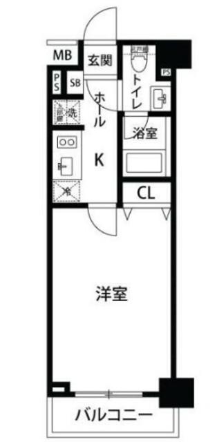 レヴィーガ板橋徳丸(1K/3階)の間取り写真