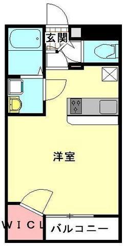 レオパレスマンダリーヌII(1K/1階)の間取り写真