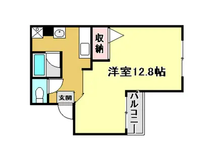 金子橋マンション(1K/3階)の間取り写真