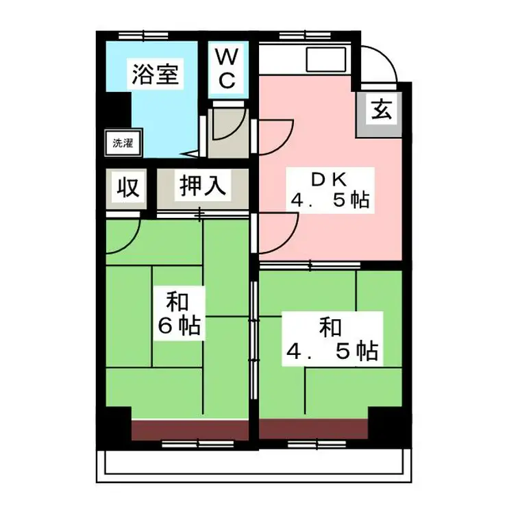 第二泉水コーポ 3階階 間取り