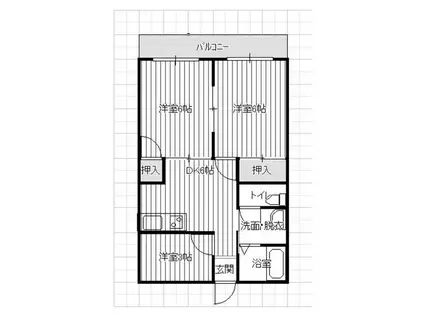 コーポスタンダード(3DK/2階)の間取り写真