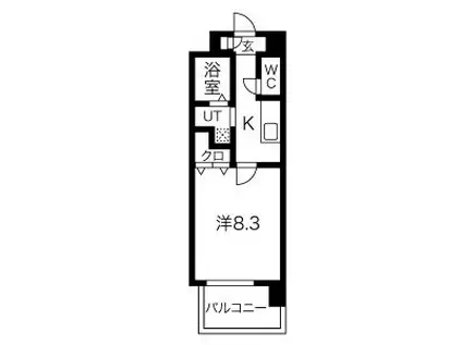 NORITAKE RISE(1K/10階)の間取り写真