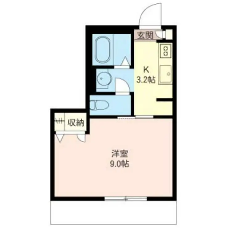 レジデンス渡田 1階階 間取り