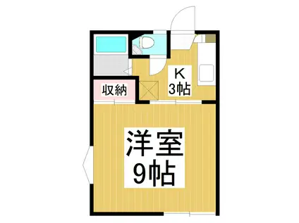 フレグランス七瀬(1K/1階)の間取り写真