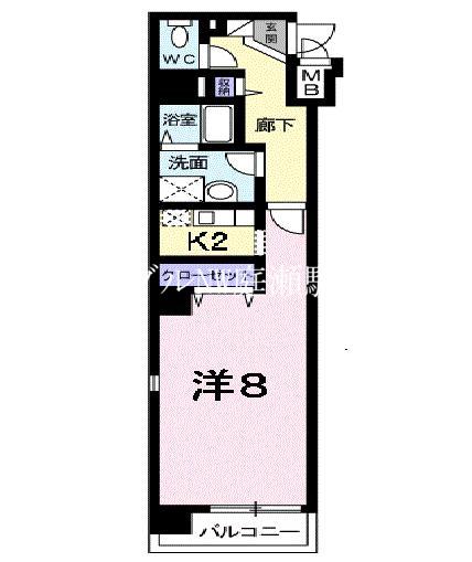 CASA SYUNSUI(1K/3階)の間取り写真