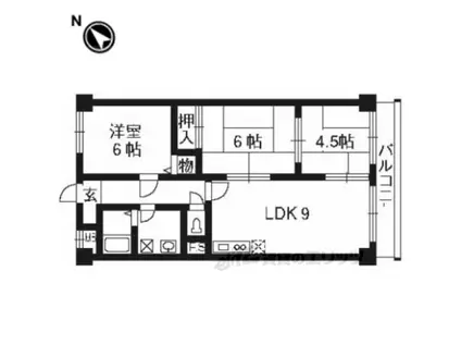 メゾン・ド・リッツ(3LDK/4階)の間取り写真