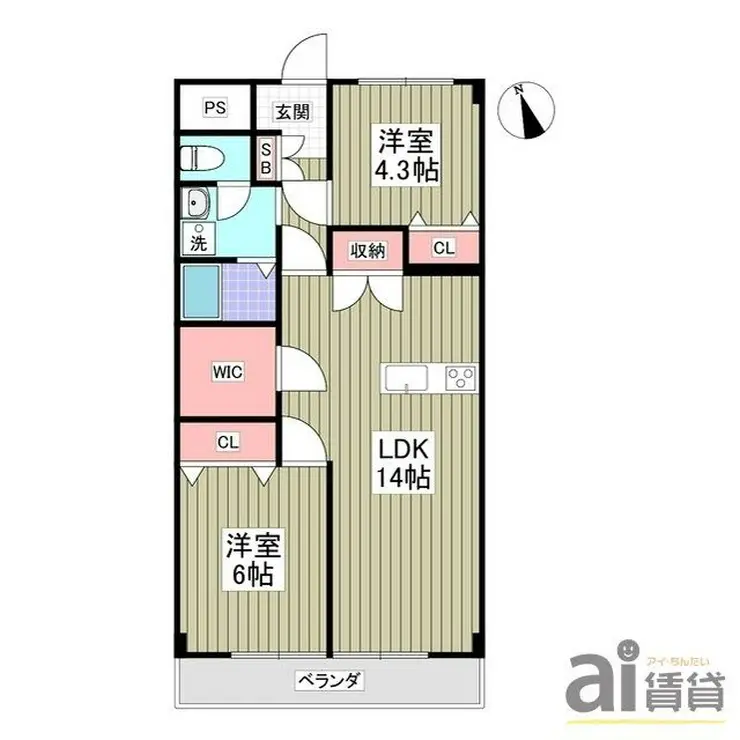 シオミプラザファースト 6階階 間取り