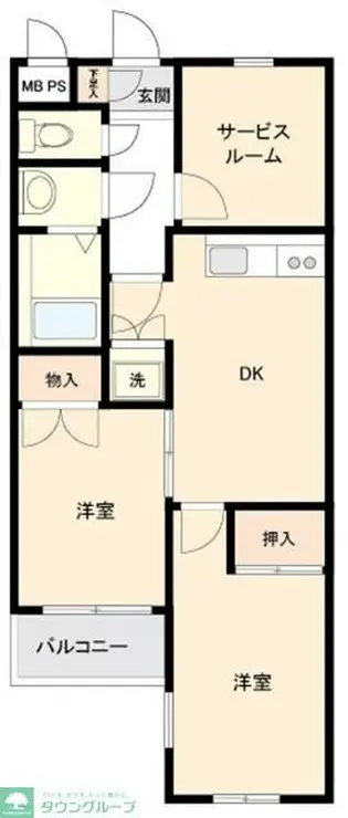 パレ・ドール立川 3階階 間取り