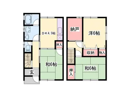 飾磨区中島二丁目戸建 B-2(3SK/1階)の間取り写真