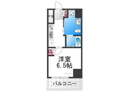 エルプレイス堺(1K/4階)の間取り写真