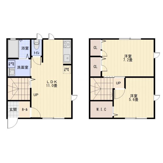 SAKURA COURT(2LDK/1階)の間取り写真