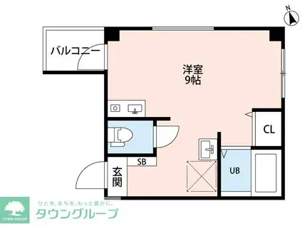 ライスランド2番館(ワンルーム/3階)の間取り写真