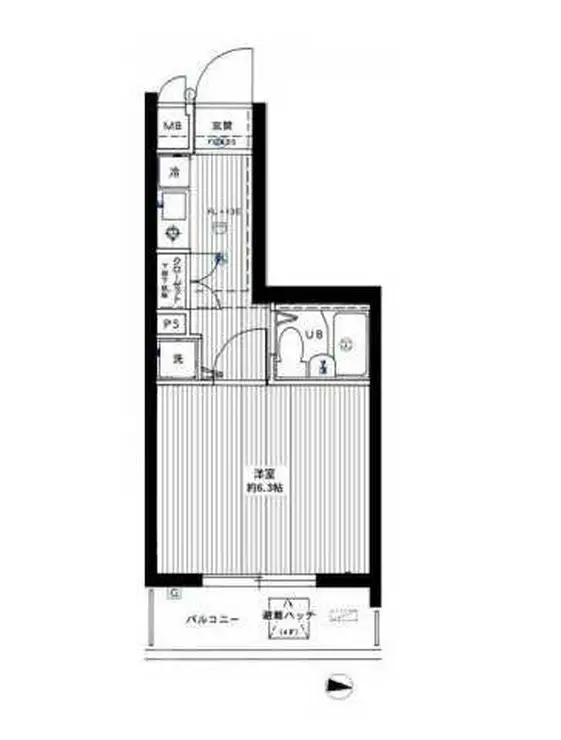エクセリア高円寺 6階階 間取り