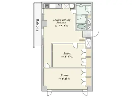 L BOX5(2LDK/2階)の間取り写真
