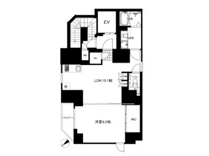 CREAL PREMIER恵比寿(1LDK/2階)の間取り写真