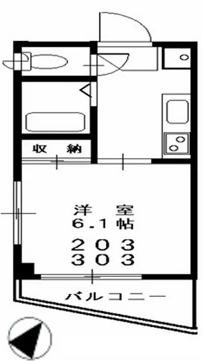 第2保志マンション 3階階 間取り