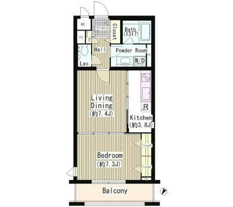 ルミエール中町 3階階 間取り