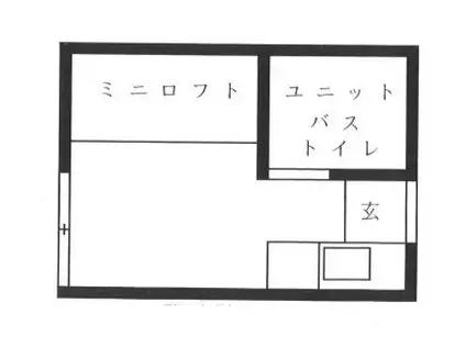 多摩川第3コーポ(ワンルーム/2階)の間取り写真
