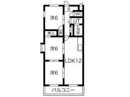 シェレナハイツ(3LDK/5階)の間取り写真