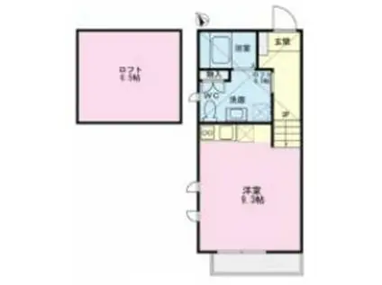 コンフォルト中山(ワンルーム/1階)の間取り写真