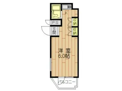 モントーレアネックス地行(ワンルーム/3階)の間取り写真