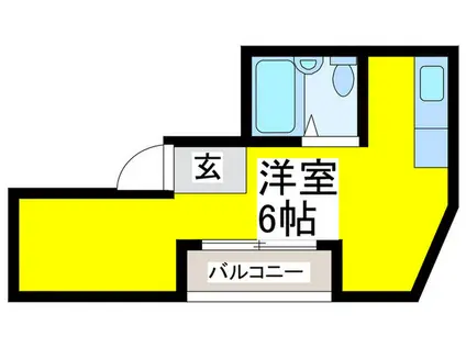 森田ハイツ(ワンルーム/4階)の間取り写真