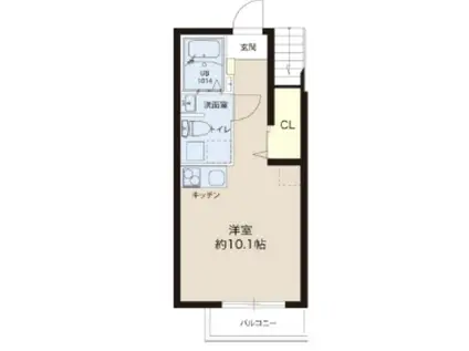 レピュア成増レジデンス(ワンルーム/1階)の間取り写真