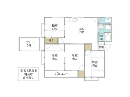 フォーライフ見和(4LDK/2階)の間取り写真