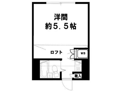 南長崎ヴィレッヂ(ワンルーム/2階)の間取り写真