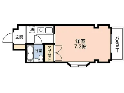 アーバン五井駅前(ワンルーム/2階)の間取り写真