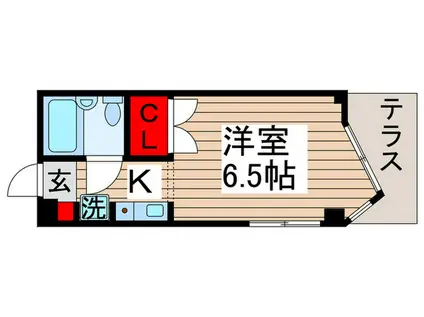 メゾン・フローラ(1K/1階)の間取り写真