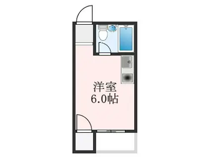 ロイヤルハイツ高石(ワンルーム/2階)の間取り写真