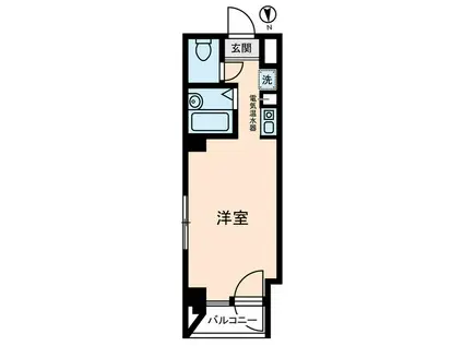 宮崎ビル(ワンルーム/6階)の間取り写真