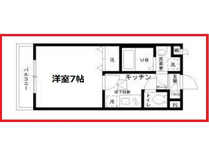 フォレスト メゾン白鳥(1K/2階)の間取り写真