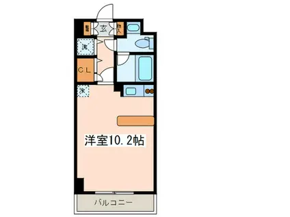 セカンド調布(ワンルーム/1階)の間取り写真
