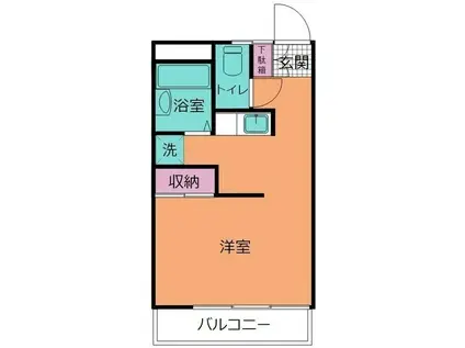 太郎の七(1K/3階)の間取り写真