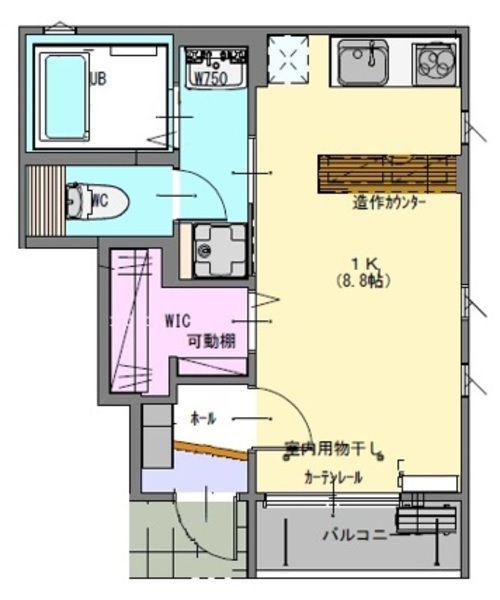 SRLコンフォート(1K/1階)の間取り写真