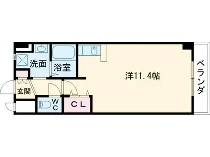 MPLAZA津田駅前10番館(1K/5階)の間取り写真