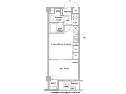 コンフォリア目黒長者丸(1LDK/2階)の間取り写真