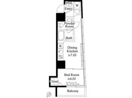 アイル新宿イースト(1DK/8階)の間取り写真