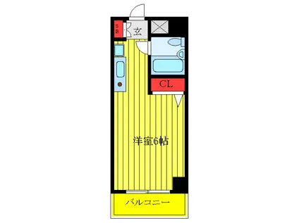 日神パレス板橋本町第3(ワンルーム/5階)の間取り写真