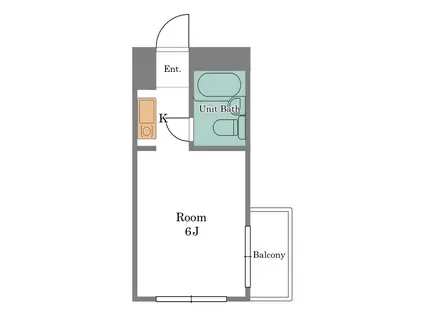 ウィスタリアコート(ワンルーム/4階)の間取り写真
