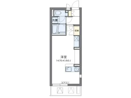 ミランダエレガンス(ワンルーム/2階)の間取り写真