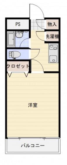サドラーズウェルズ(1K/5階)の間取り写真