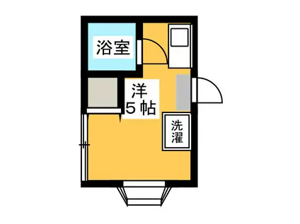 ジョージタウンコート(ワンルーム/1階)の間取り写真