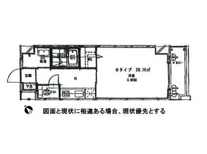 エルクアベニュー(1K/2階)の間取り写真