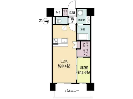 ガーデンスクエア伊丹(2LDK/2階)の間取り写真