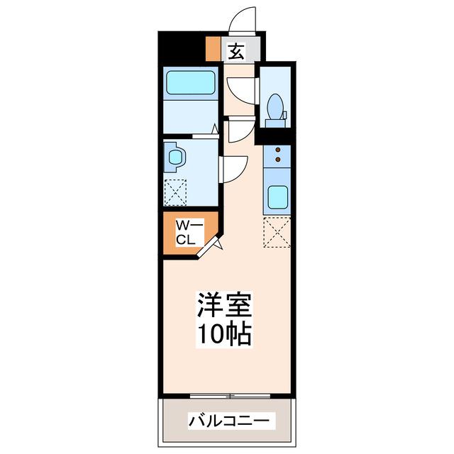 S-RESIDENCE熊本駅前(ワンルーム/2階)の間取り写真