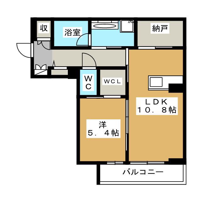 ベレオペリファニア(1SLDK/1階)の間取り写真